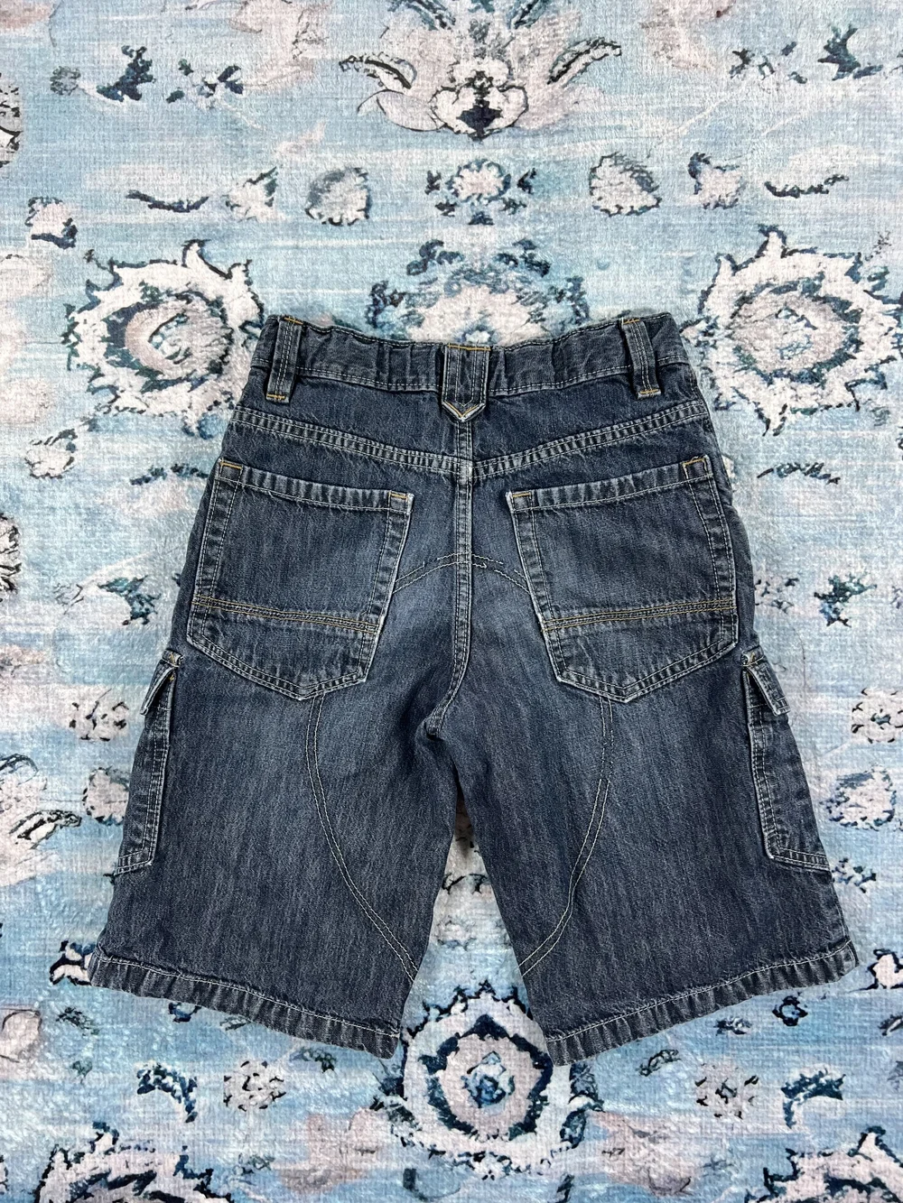 Old Navy Boys Blue Denim Cargo Shorts